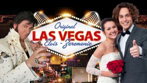 Heiraten mit Elvis im Las-Vegas-Stil – freie Trauung oder Gelübdeerneuerung vor Ort in Deutschland, Österreich und der Schweiz. Mit Livegesang, Zeremonie und Vegas-Show von King Eddy.