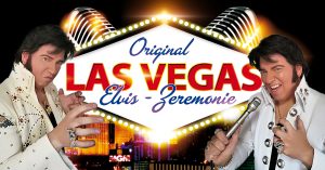 Heiraten mit Elvis im Las-Vegas-Stil – freie Trauung oder Gelübdeerneuerung vor Ort in Deutschland, Österreich und der Schweiz. Mit Livegesang, Zeremonie und Vegas-Show von King Eddy.